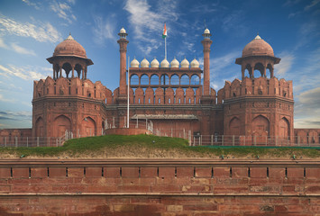 The Red Fort located in New Delhi, India.