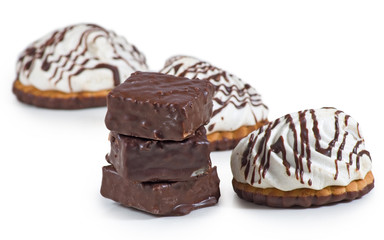 isolated image of cookies close up