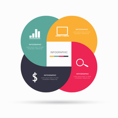 Modern infographic for business project