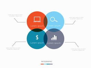 Modern infographic for business project