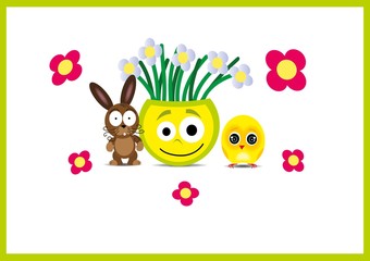 Wielkanoc,kartka,życzenia © monikakosz