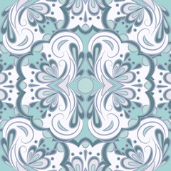 Seamless pattern. Vintage decorative elements. Hand drawn background. 