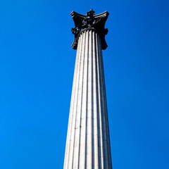 column in london england old architecture and sky