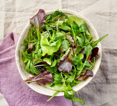 green leaf salad