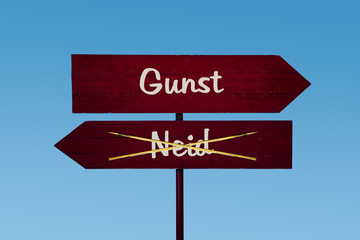 Schild 48 - Gunst
