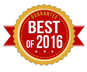Best of 2016 label or stamp
