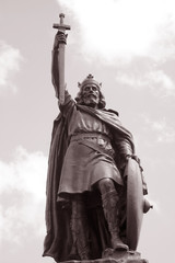 King Alfred Statue by Thornycroft (1899), Winchester, England, UK
