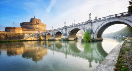 Castel Sant'Angelo, Fiume Tevere, Ponte Sant'Angelo, Roma