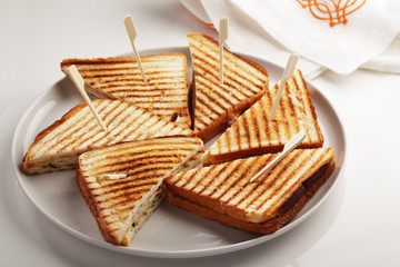 Sandwiches on a plate