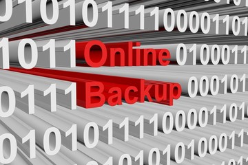online backup is presented in the form of binary code