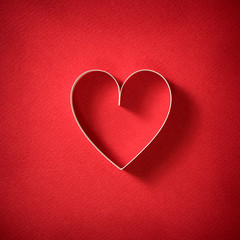 Valentine's theme with heart shape
