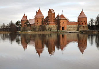 Obraz premium Island Castle in Trakai. Lithuania