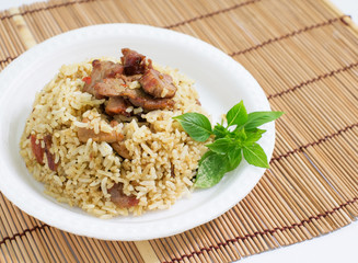 fried pork rice