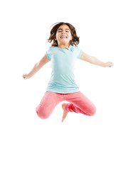 Girl jumping