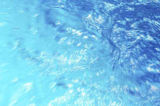 Closeup of blue water