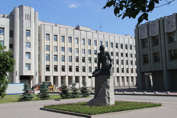 Sozialistisches Monument in Sankt Petersburg, Russland