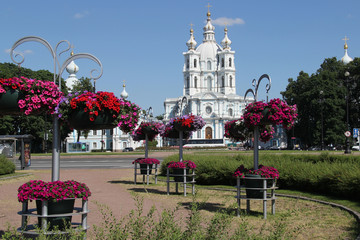 Smolny-Kathedrale in Sankt Petersburg, Russland
