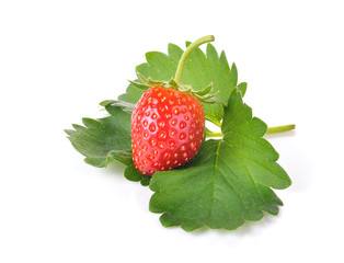 Strawberries on wood texture