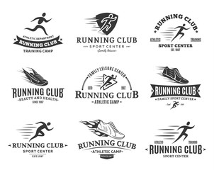 Running Club Logo, Icons and Design Elements