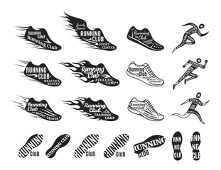 Running Club Logo, Icons and Design Elements