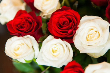 flowers on table