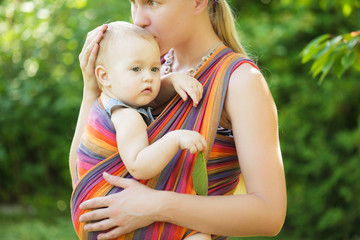 Baby in sling 