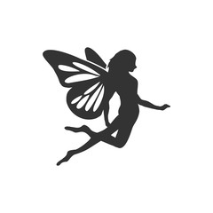 Flying Fairy Silhouette