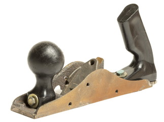Old jointer isolated on a white background