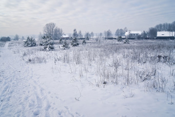 Zima na wsi