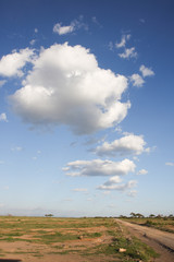 Strada sterrata in africa