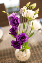 flowers on table