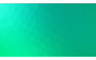 Obraz premium Dark green polygonal design illustration, which consist of triangles and gradient in origami style.