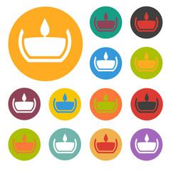 aromatherapy candle icon