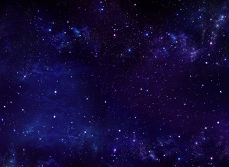 Obraz na płótnie Canvas deep space, abstract blue background