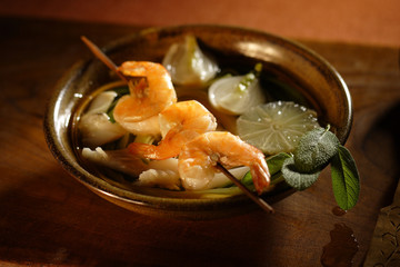 fishsoup with shrimps