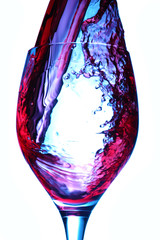 Red wine splash