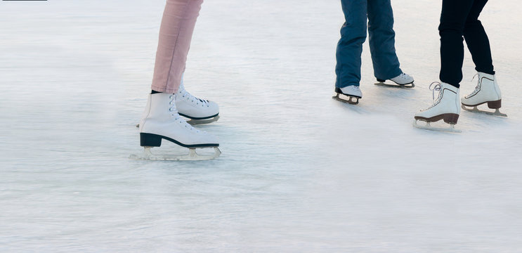 legs of people skating