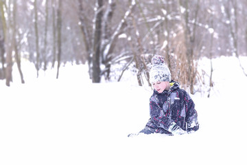 Boy in the snow