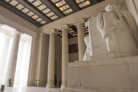 Lincoln Memorial tilt-shift, Washington, D.C., USA - January 9, 2016