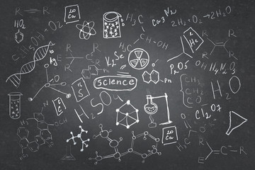 Set of chemistry sketches