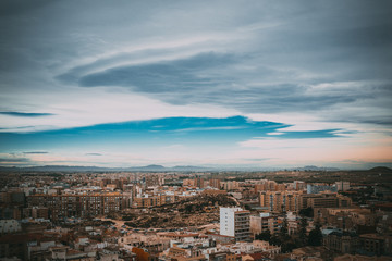 Obraz premium Panoramic view over the city of Cartagena, Spain