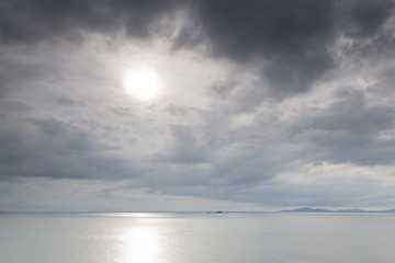 Seascape from Isle of Skye looking towards Outer Hebrides, Scotland, UK