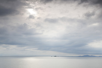 Obraz premium Seascape from the Isle of Skye looking to Outer Hebrides, Scotland, UK