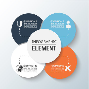 ELEMENT FOR INFOGRAPHIC CHART TEMPLATE GEOMETRIC FIGURE RIMS STACKED