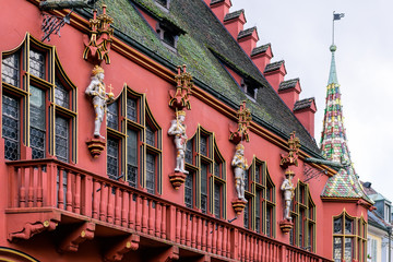 Obraz premium Red Facade, Freiburg, Germany