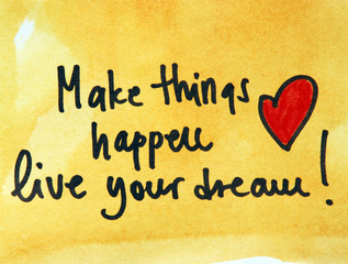 live your dream