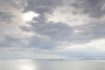 Outer Hebrides viewed from the Isle of Skye, Scotland