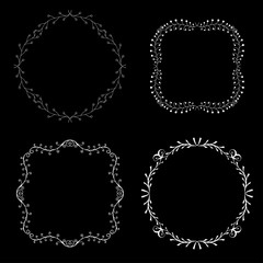 Set decorative frames.