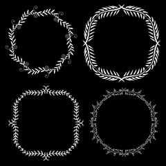 Set decorative frames.