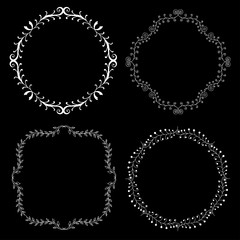 Set decorative frames.